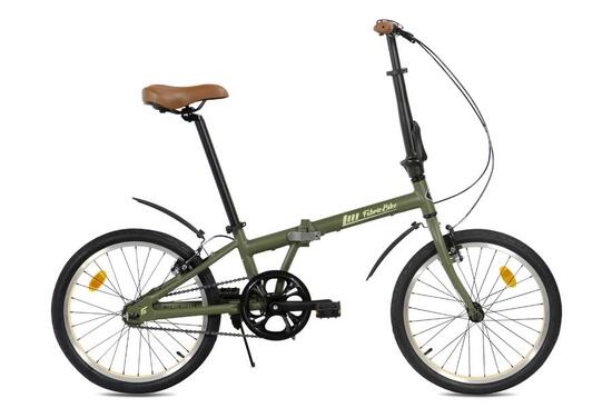 Folding - Bicicletta pieghevole Alluminio 20" Verde