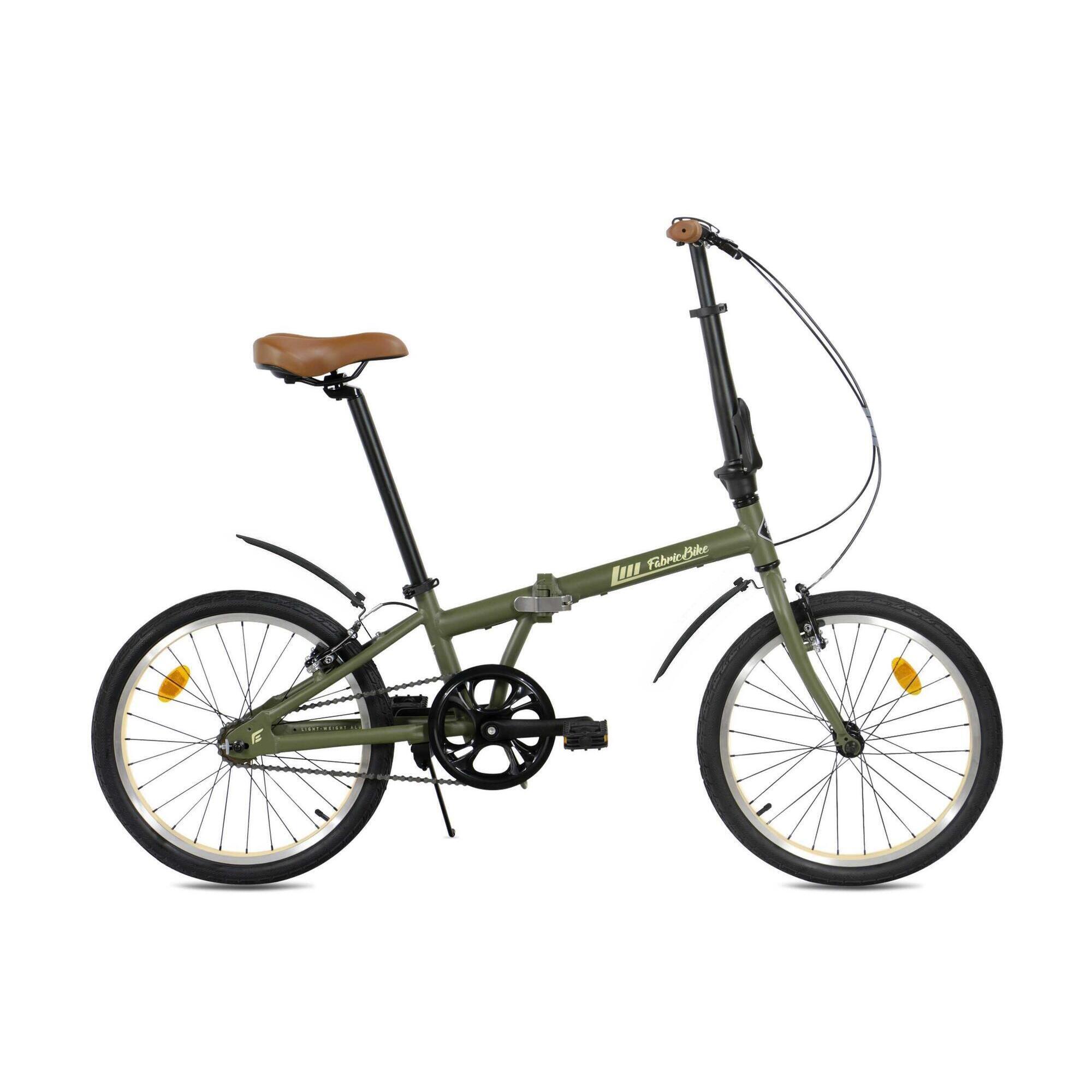 Fabricbike - Folding - Vélo Pliant Aluminium 20" Vert - Vélo Pliant - Vert - Kid Unique - Decathlon