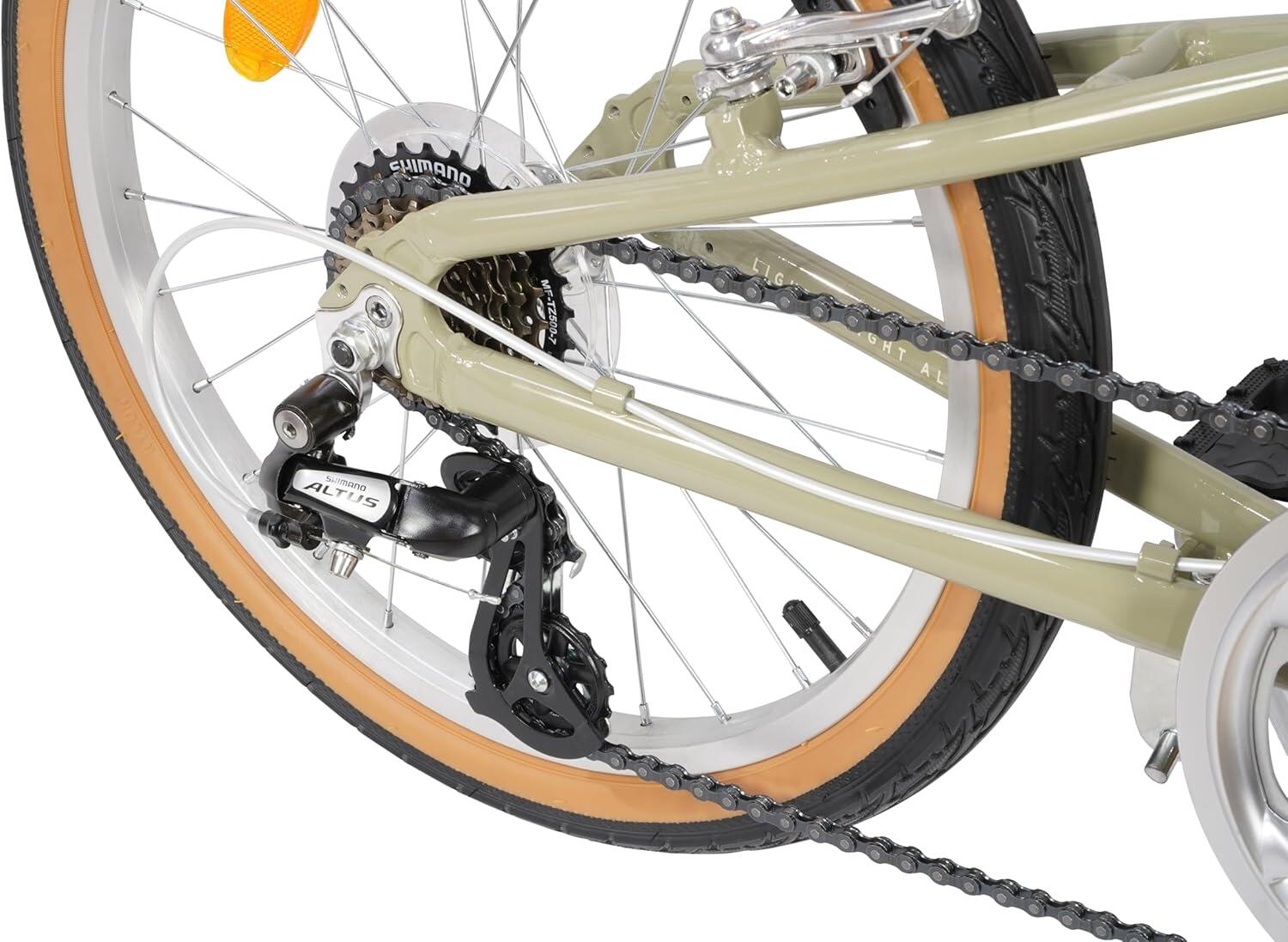 Folding - Vélo pliant 7V Aluminium 20" Beige 5/7