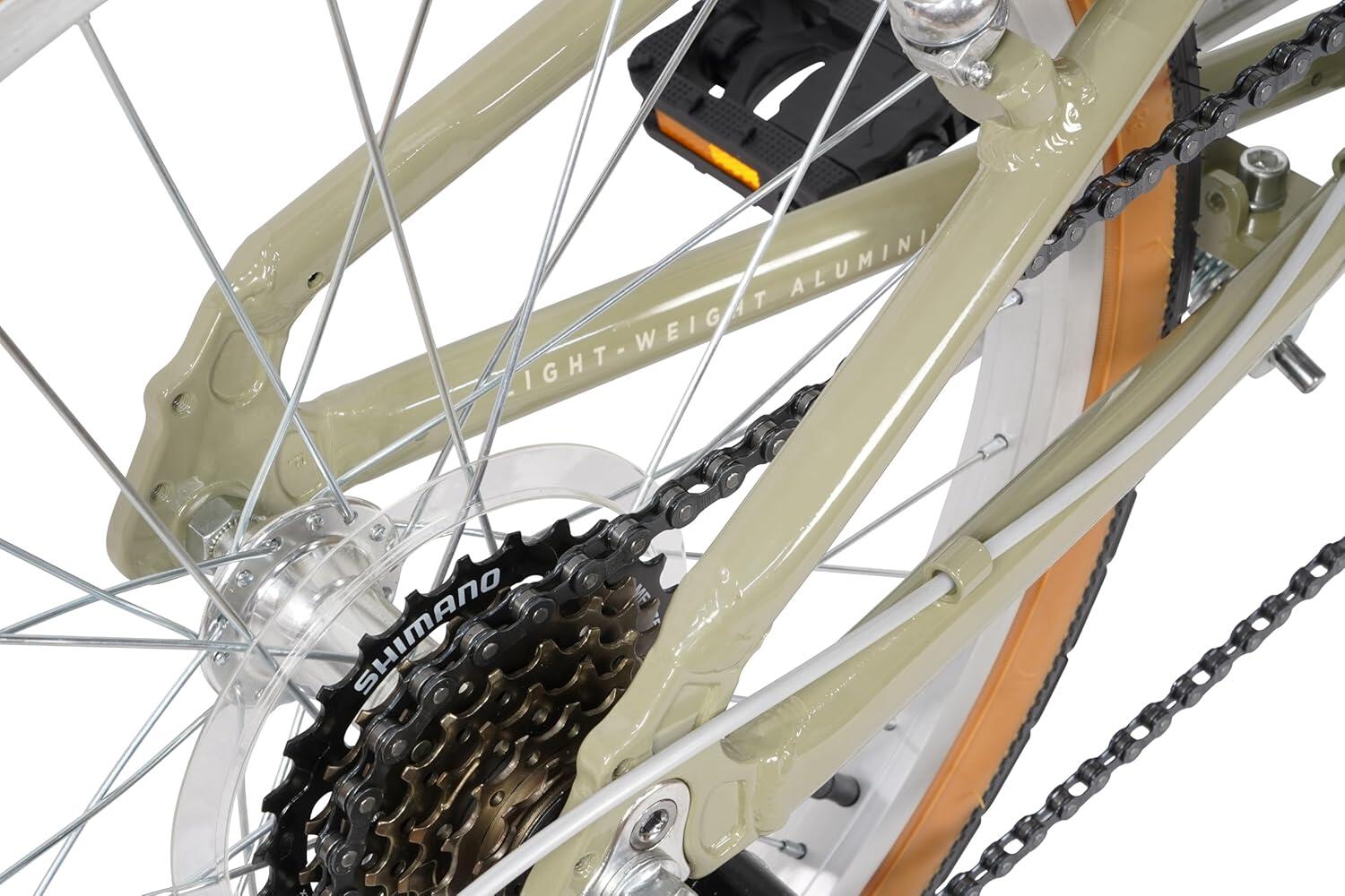 Folding - Vélo pliant 7V Aluminium 20" Beige 3/7