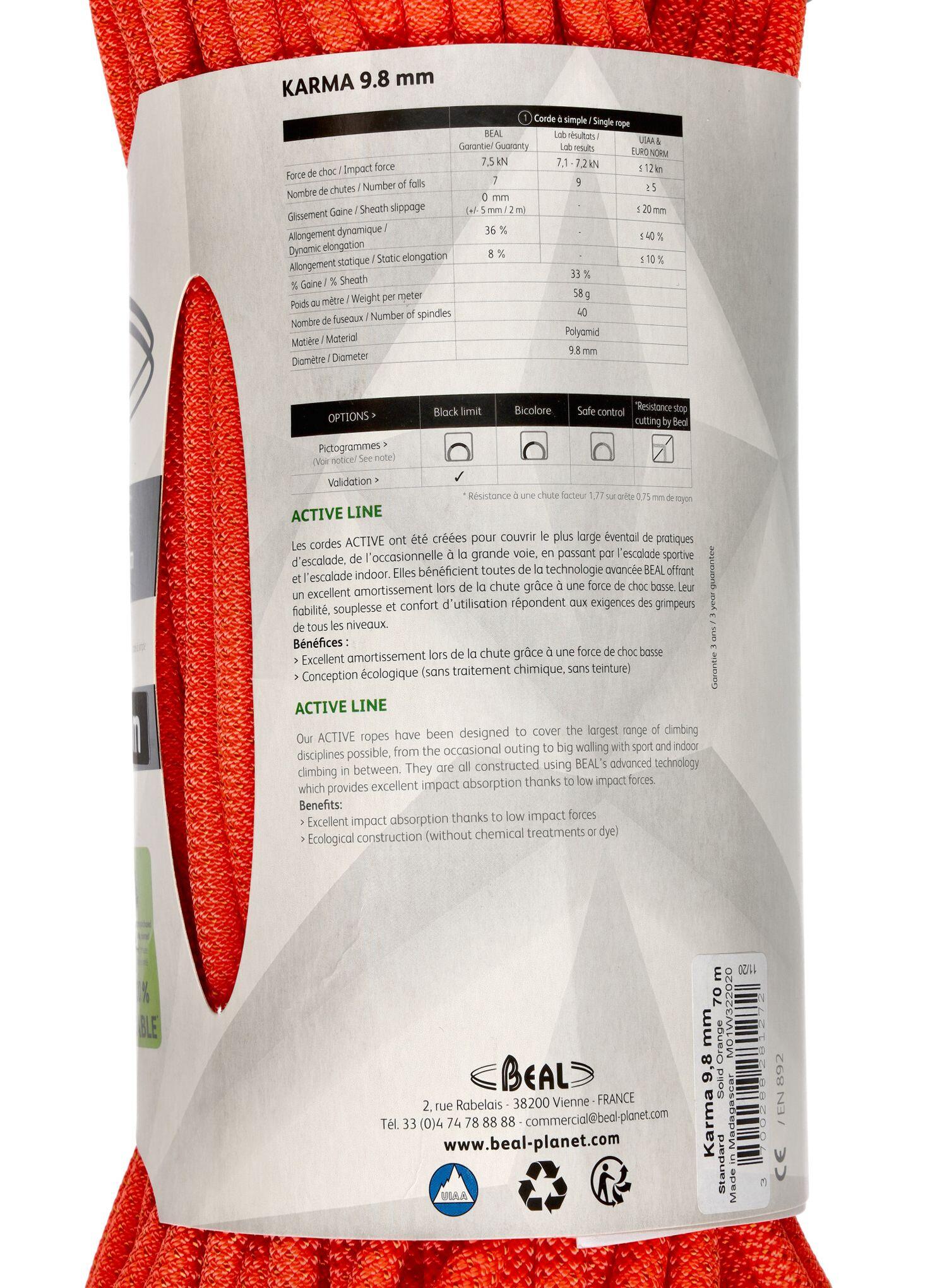 Corda Singola Karma 9.8Mm 70M 7/7