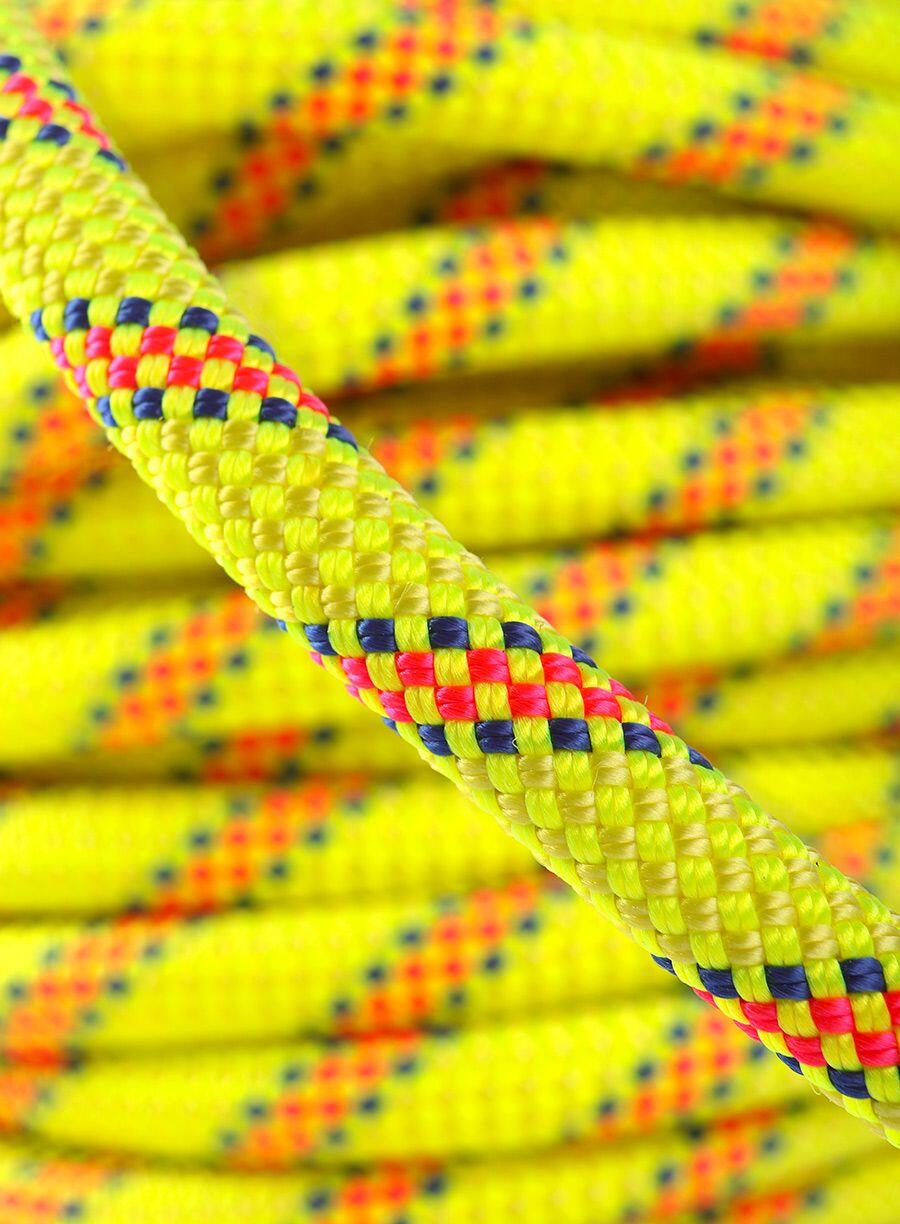 Corda da arrampicata Beal Karma 9,8 mm 70 m gialla ad alta visibilità morbida 4/6