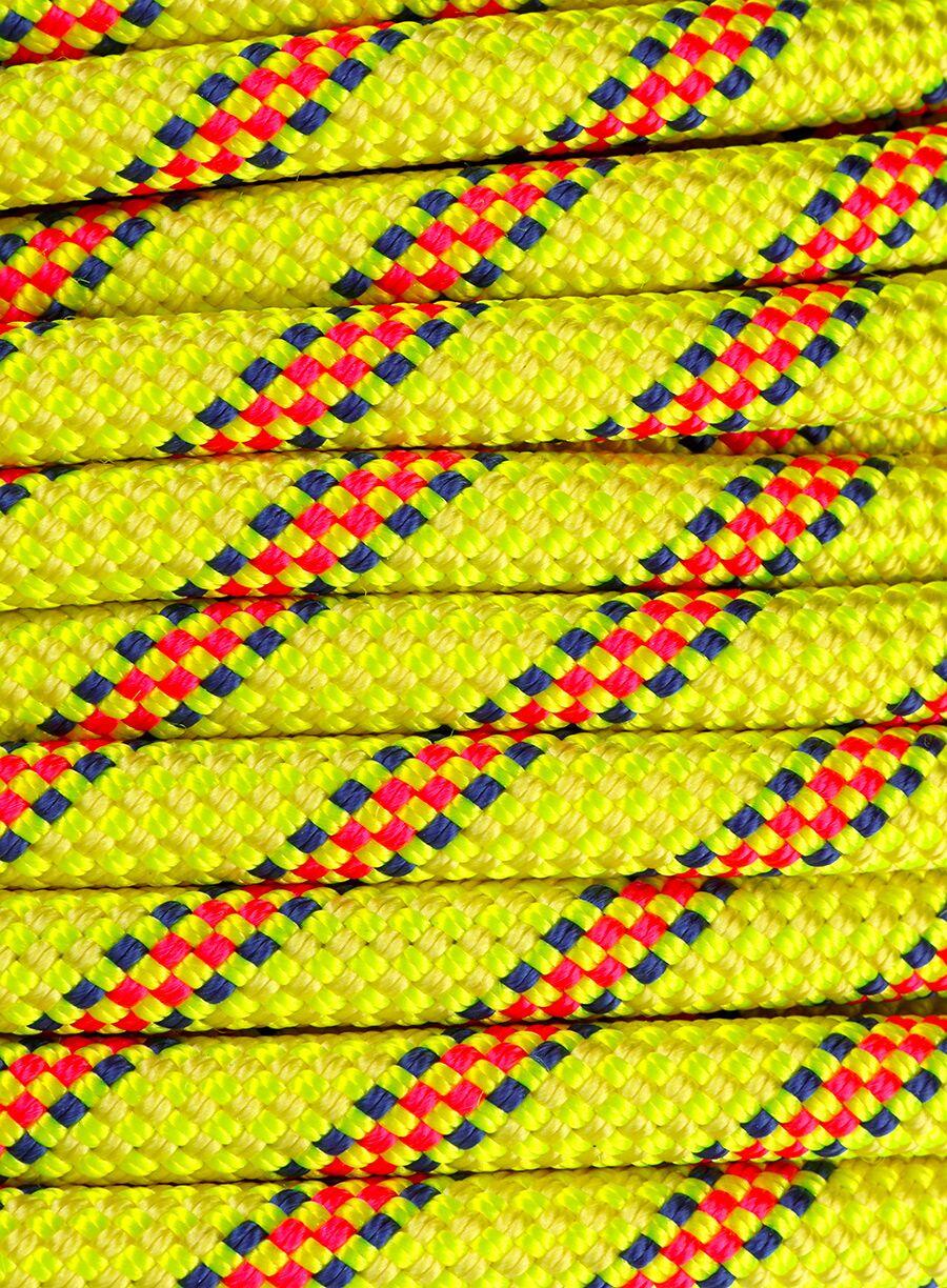 Corda da arrampicata Beal Karma 9,8 mm 70 m gialla ad alta visibilità morbida 3/6