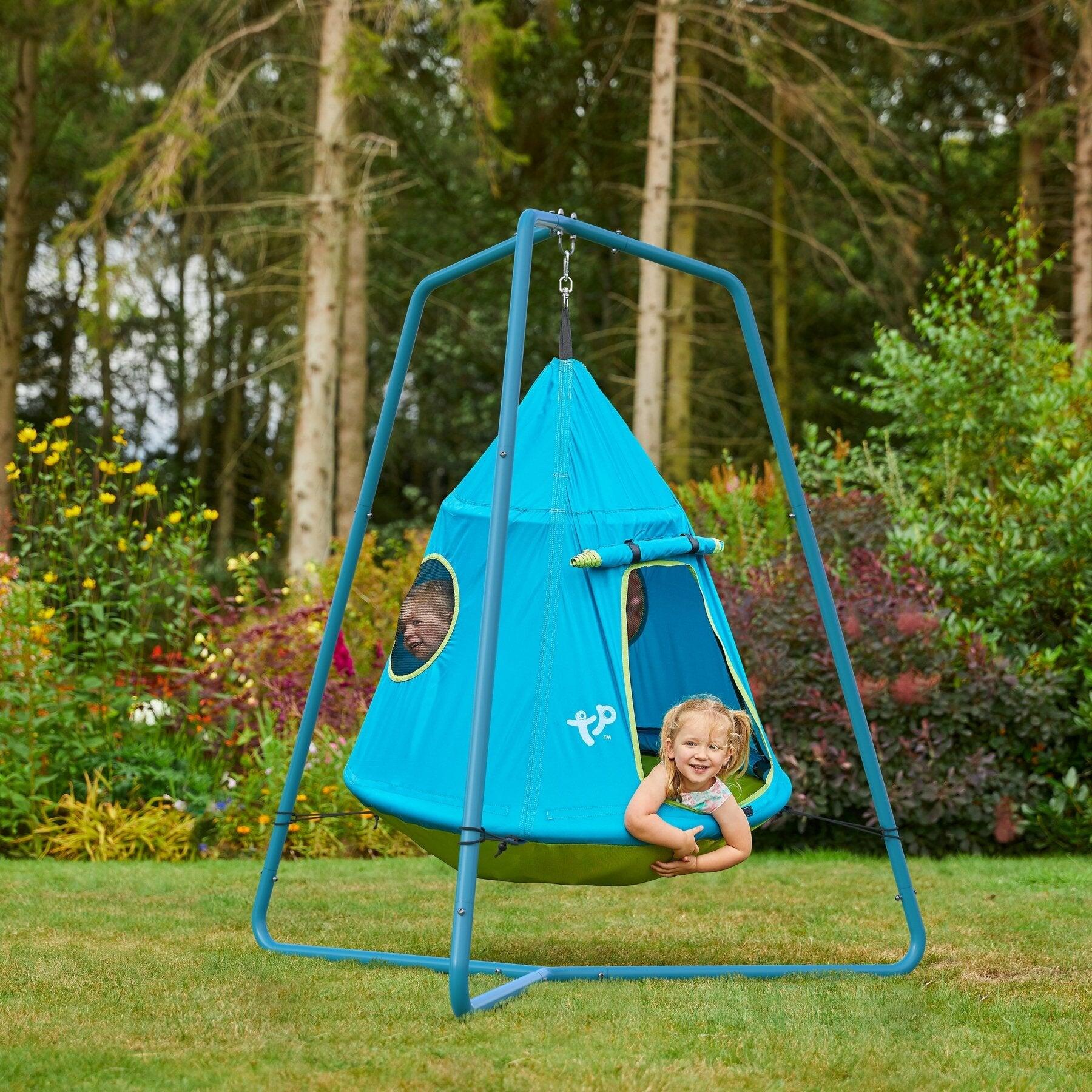 Balançoire tente avec structure OVNI métal H159cm 2/5