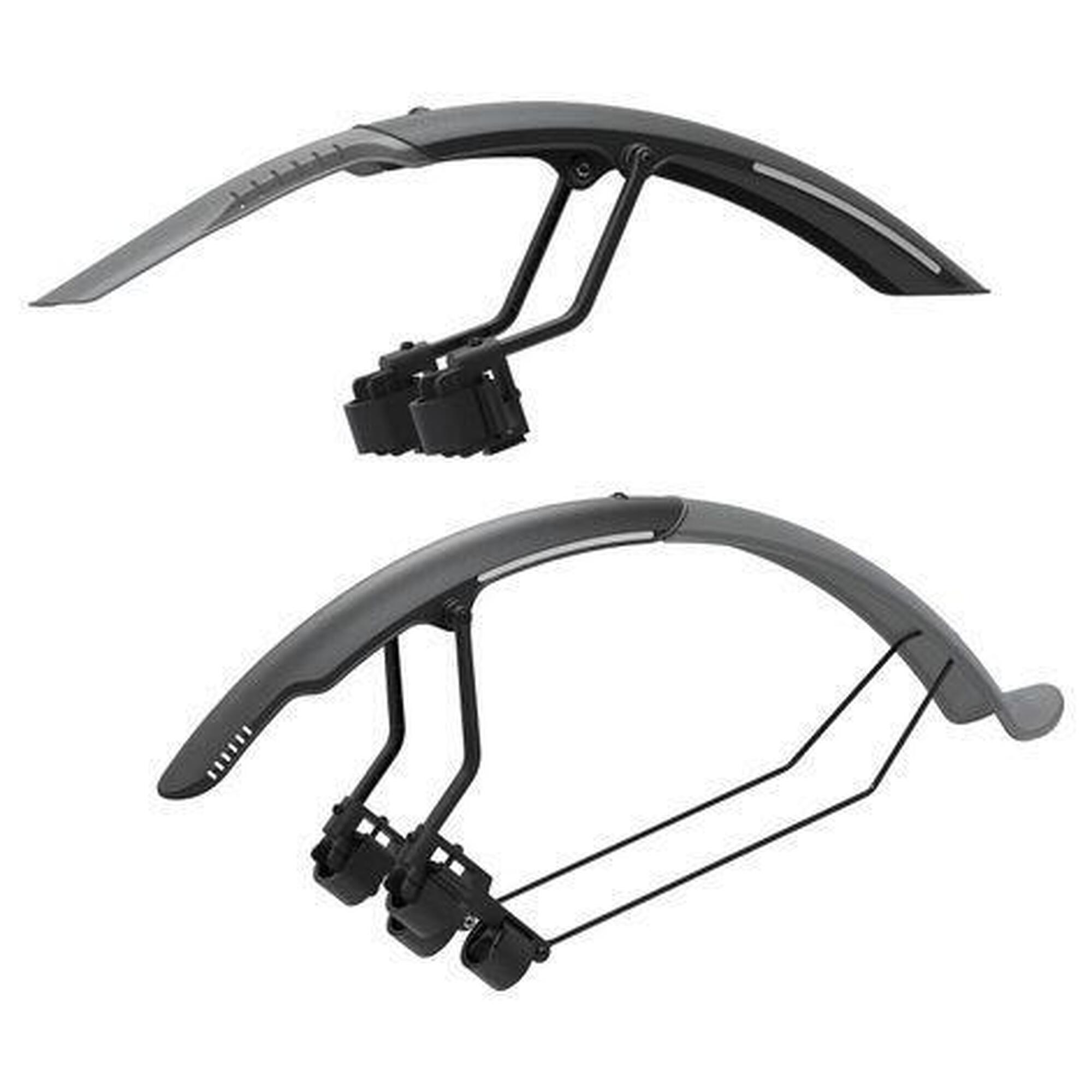 Paire De Garde-boue Inox Pour Vélo Ancien Vintage, Largeur 4 Cm