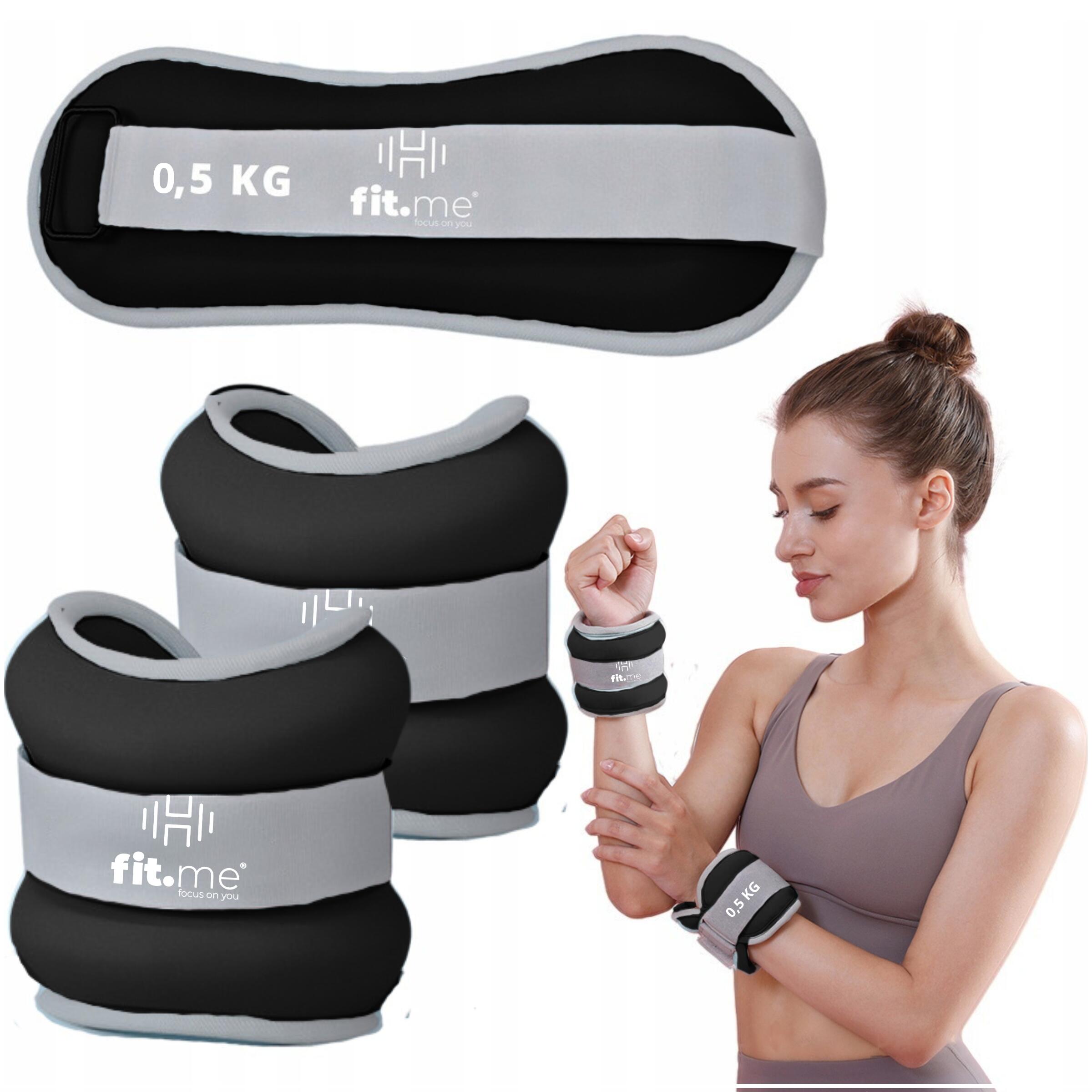 Obciążniki ciężarki na kostki nadgarstki ręce nogi 2x0,5kg ciężarki fit.me