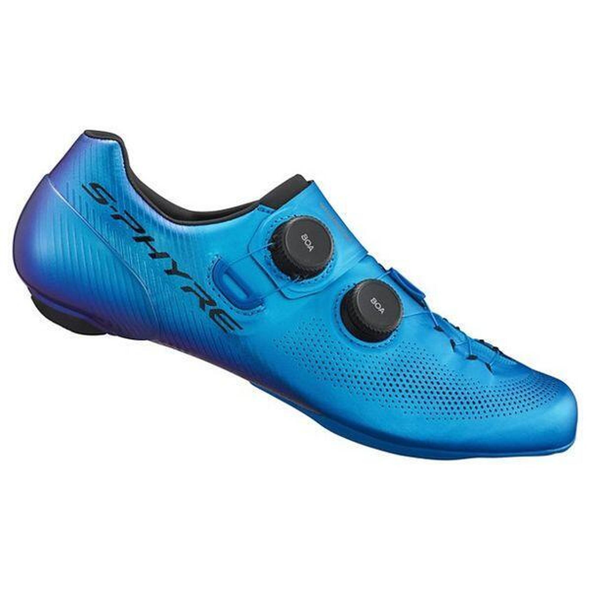 Shimano - Chaussures Homme Shimano Rc9 S-phyre Bleu - Chaussures De Vélo - Bleu - 43,5 - Decathlon