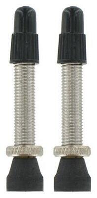 Kit 2 Valvole VAR Tubeless Ottone 35 mm Argentate