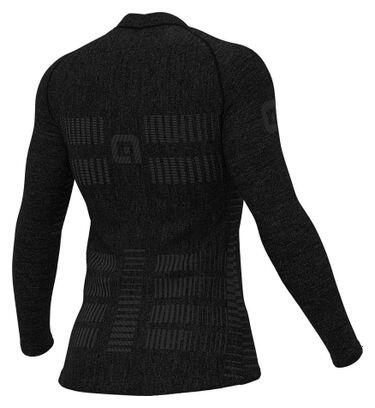 Camiseta Interior Mujer Lana Merino Manga Larga Gris/Rosa 2/5
