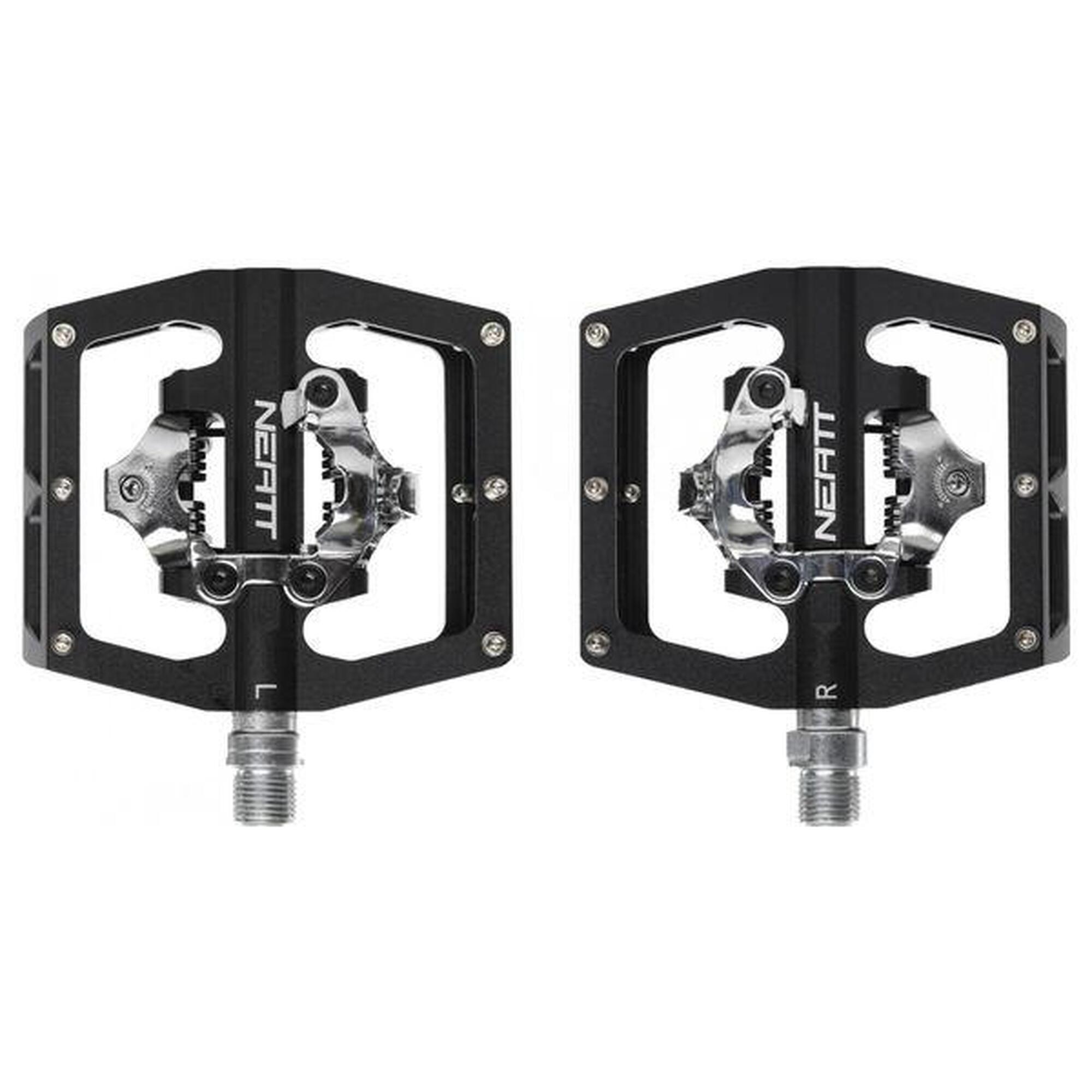 Paire de Pédales Automatiques avec Cages Neatt Double Side SPD Noir      4999€ 5700€ -12%    * La vente débute le 03/07/2025    NEATT Paire de Pédales Automatiques avec Cages Neatt Double Side SPD NoirVendu exclusivement en ligne   