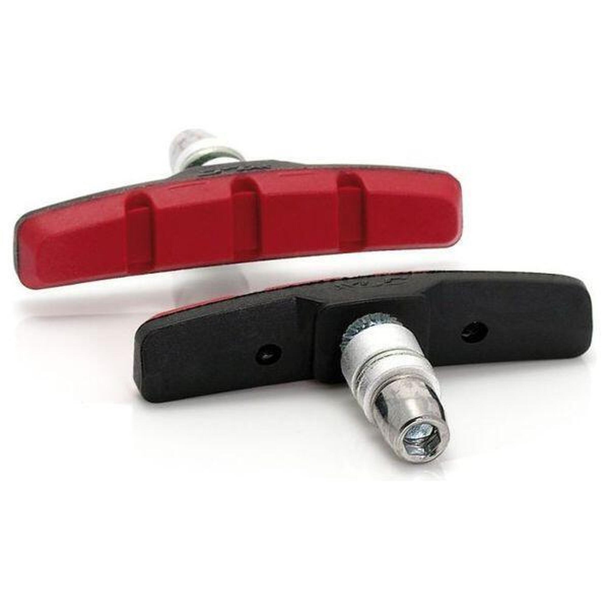 Szczęka Hamulcowa Bs-V01 V-Brake 70Mm Czarno/Czerwona Zestaw 4 Szt.