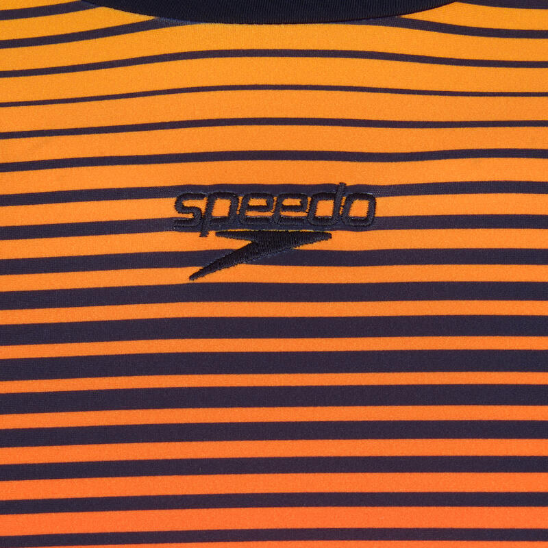 Bluză cu mâneci lungi pentru înot damă Speedo Placement Wrap Back Top