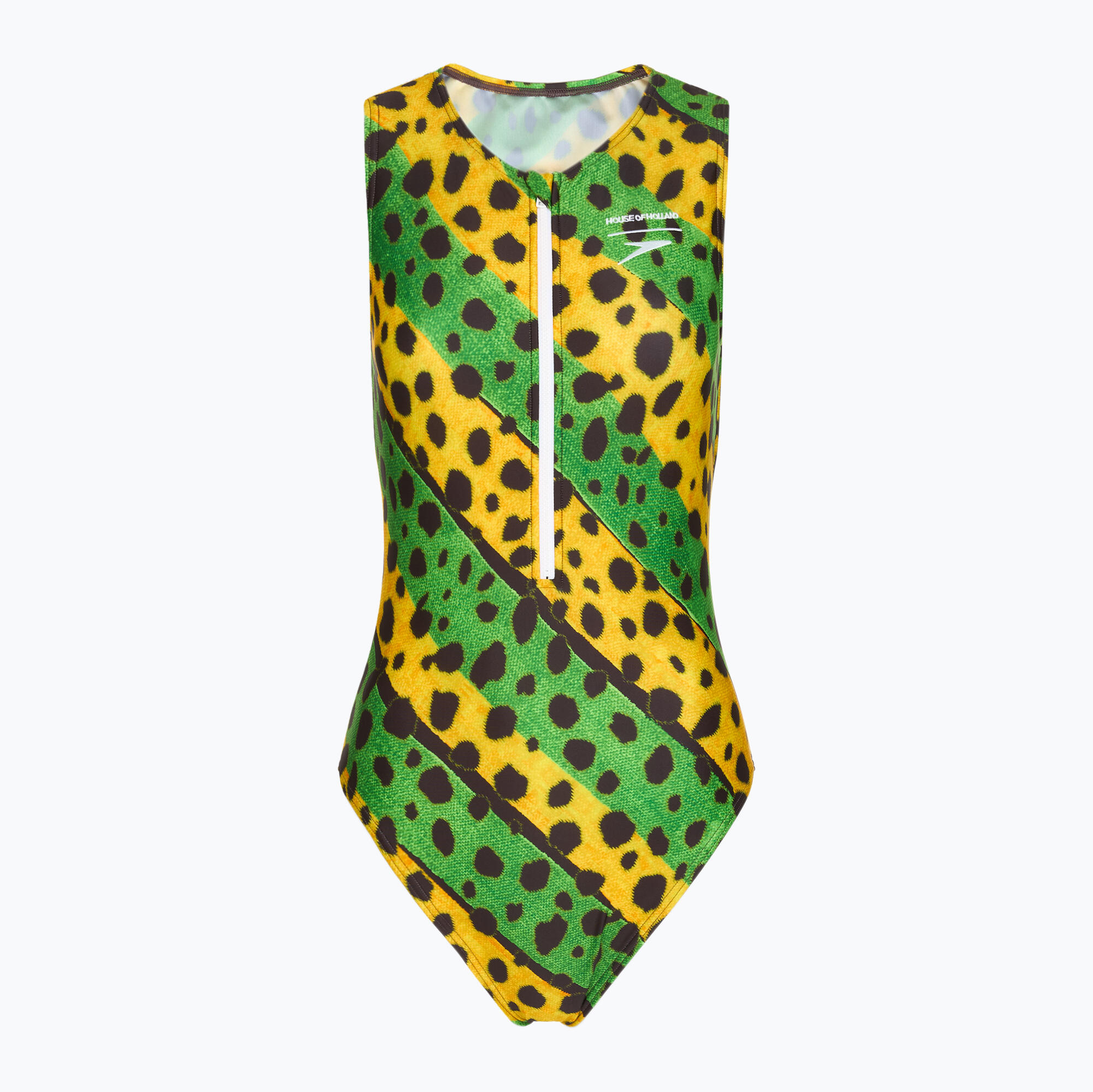 Strój pływacki jednoczęściowy damski Speedo Placement Digital Highneck 1/4
