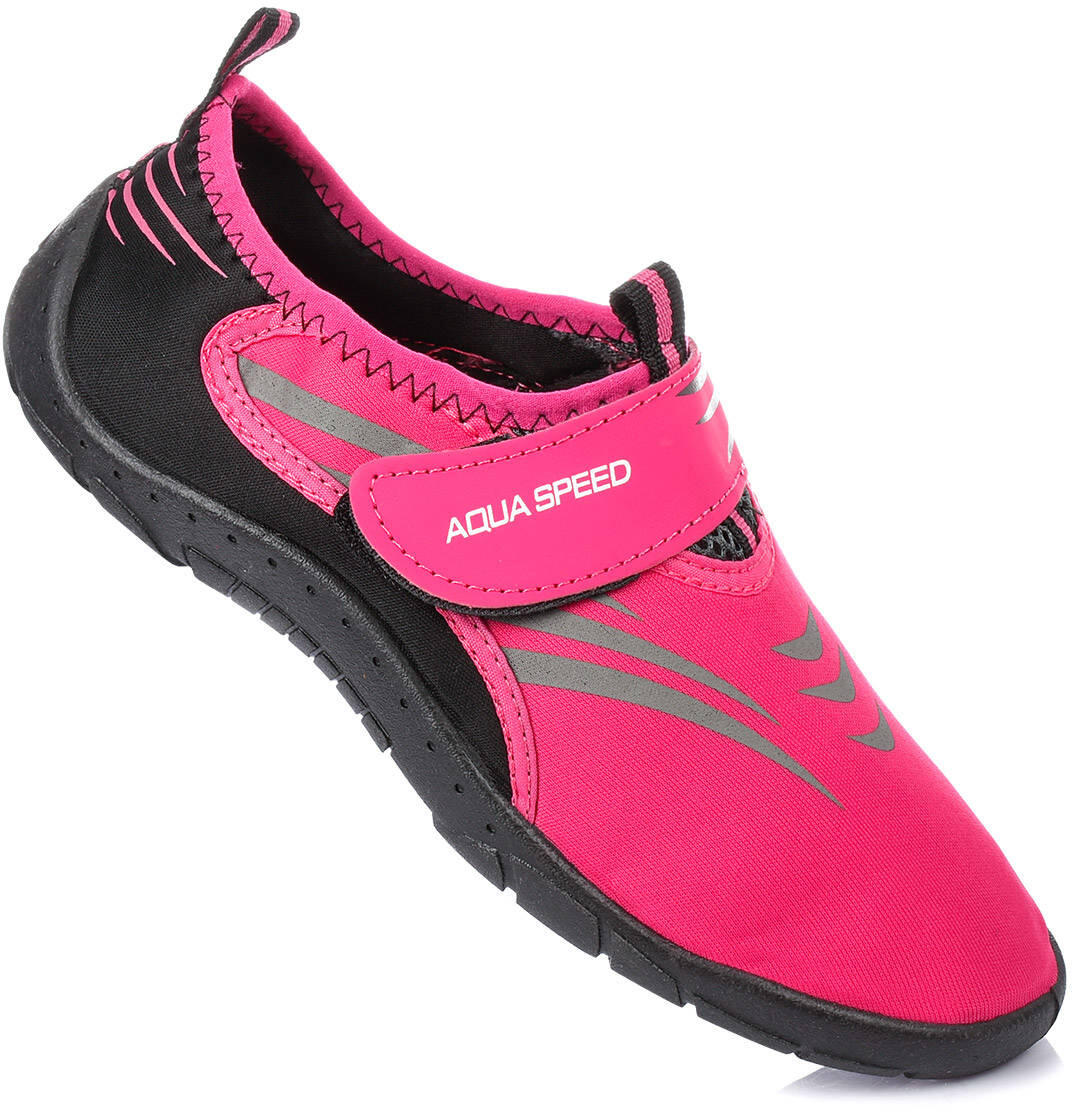 BUTY DO WODY PŁYWANIA NA PLAŻĘ RAFĘ JEŻOWCE KORALOWCE RÓŻOWE AQUA SPEED 4/7