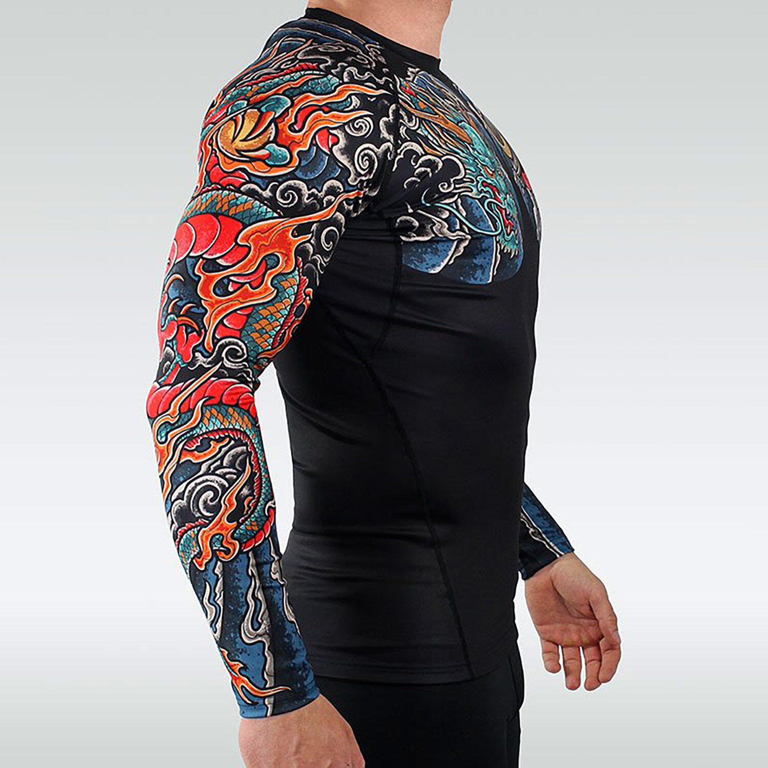 Rashguard do MMA męski Ground Game BUSHIDO 3.0 z długim rękawem 4/4