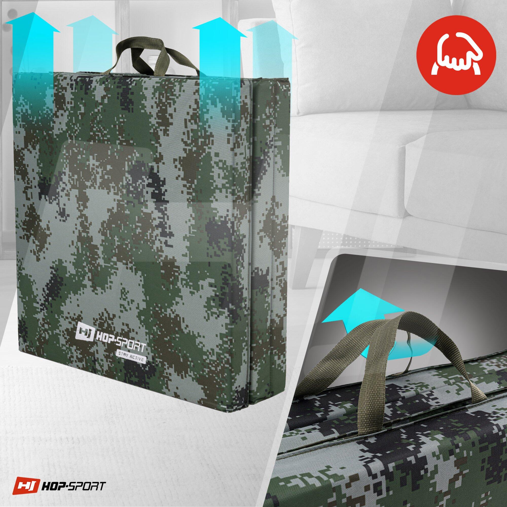 Materac gimnastyczny składany twardy 5cm Hop-Sport