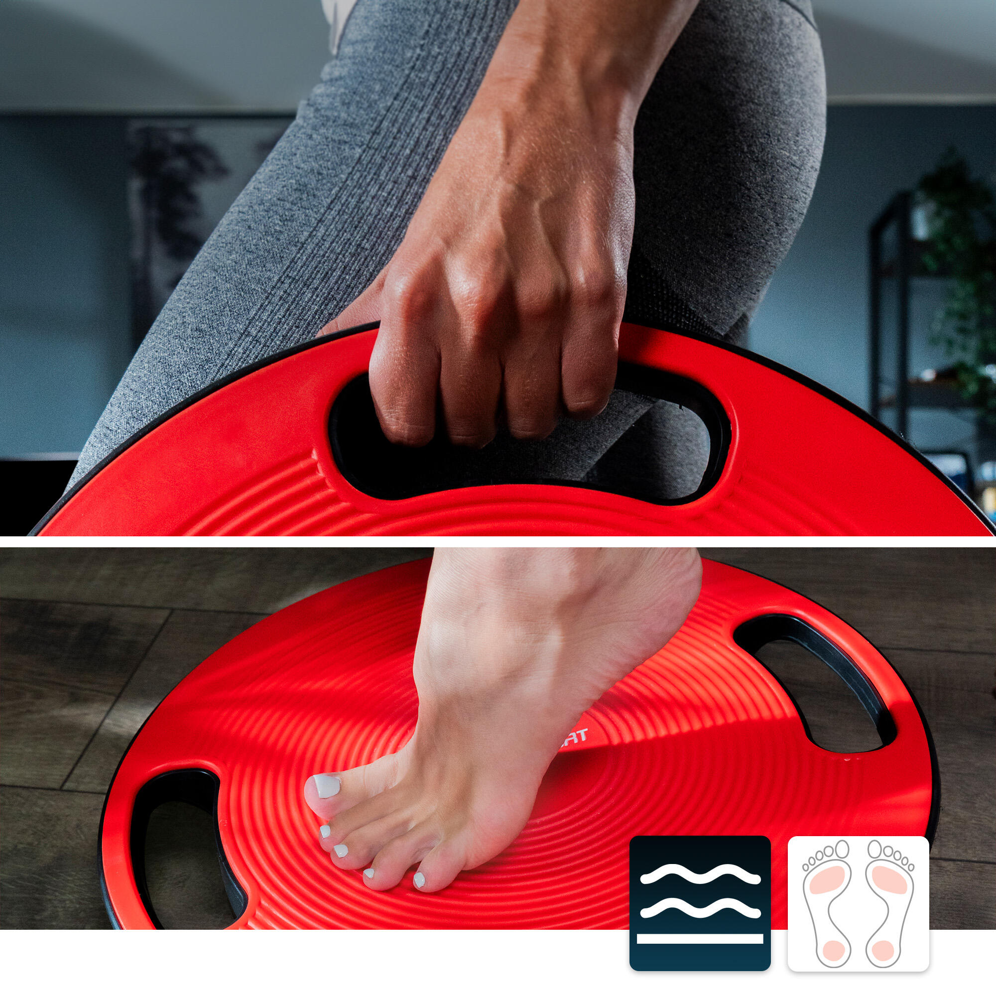 Piattaforma di bilanciamento disco rosso 3/7