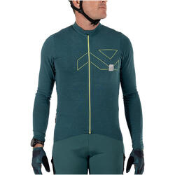 Chemise manches longues respirante VTT Endurance 4.0 Rouge Homme
