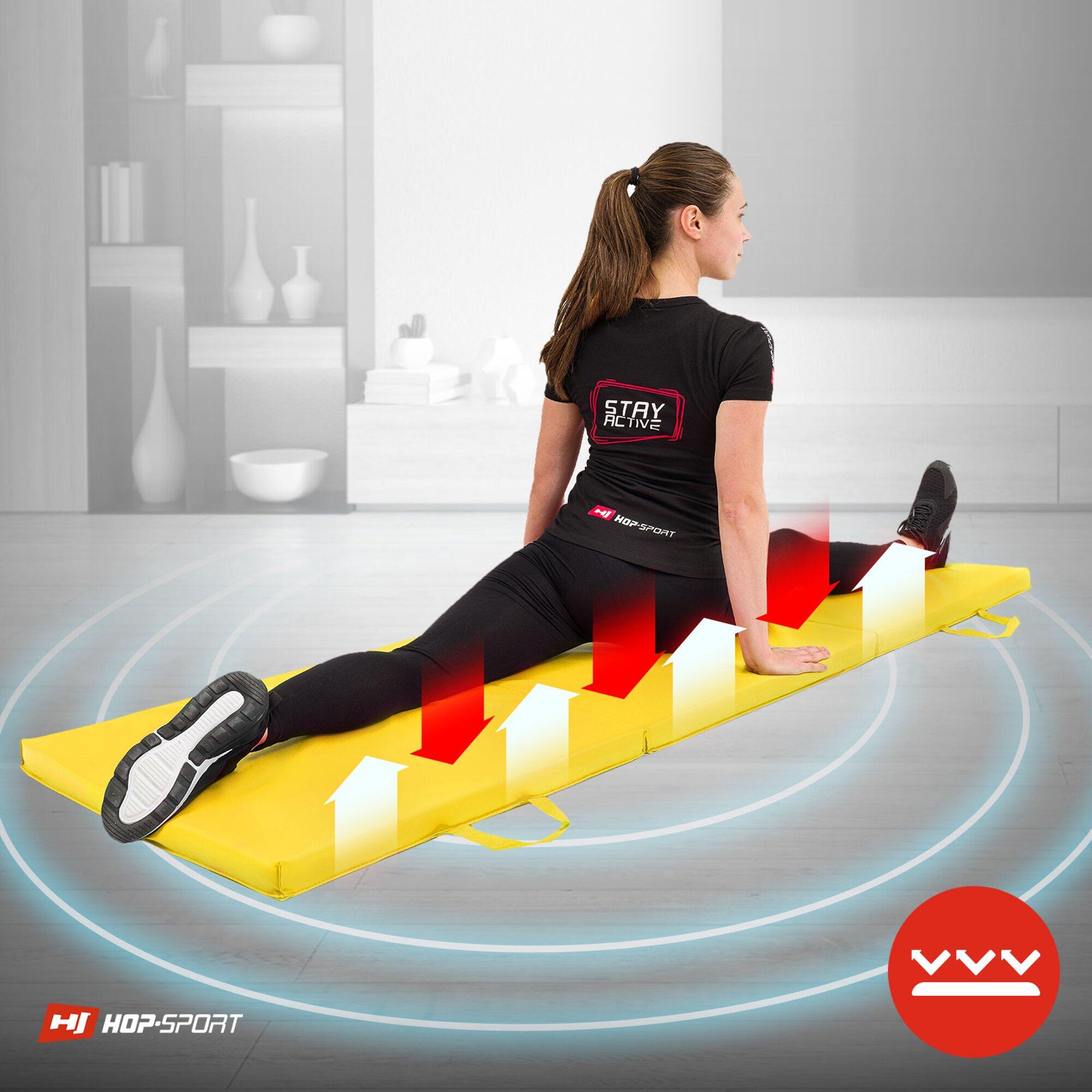 Opvouwbare gymnastiekmat hard 4cm Hop-Sport 4/7
