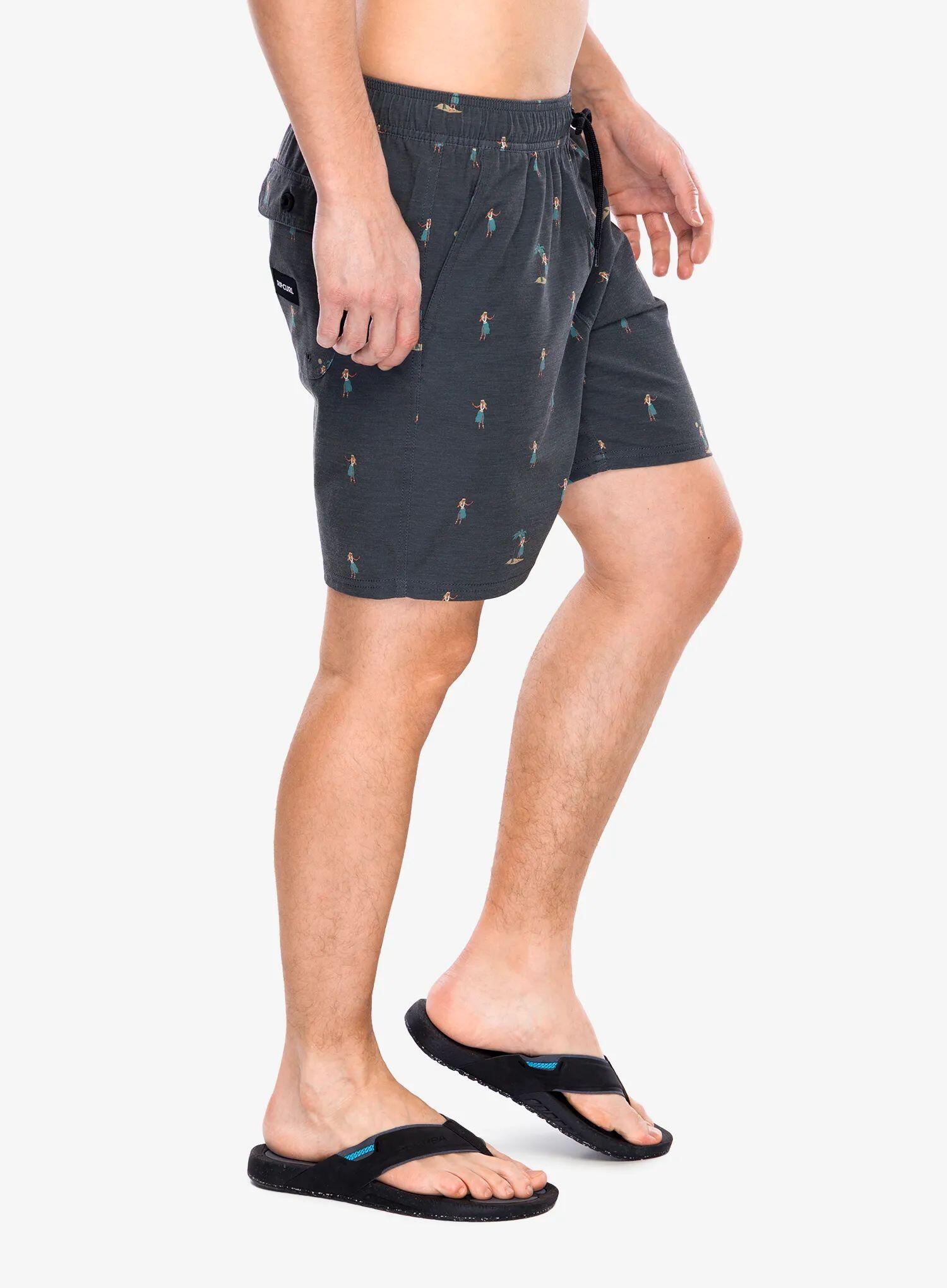 Spodenki surfingowe męskie Rip Curl Hula Breach Volley Czarny 6/7