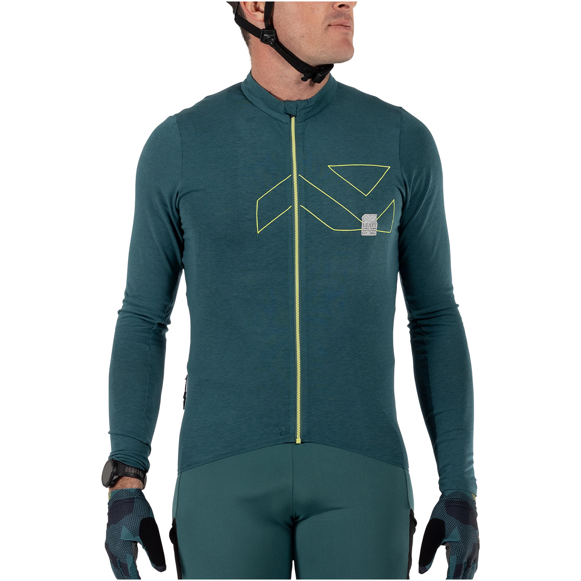 LEATT Maglia MTB Endurance 4.0 a maniche lunghe traspirabile  Azzurro Uomo