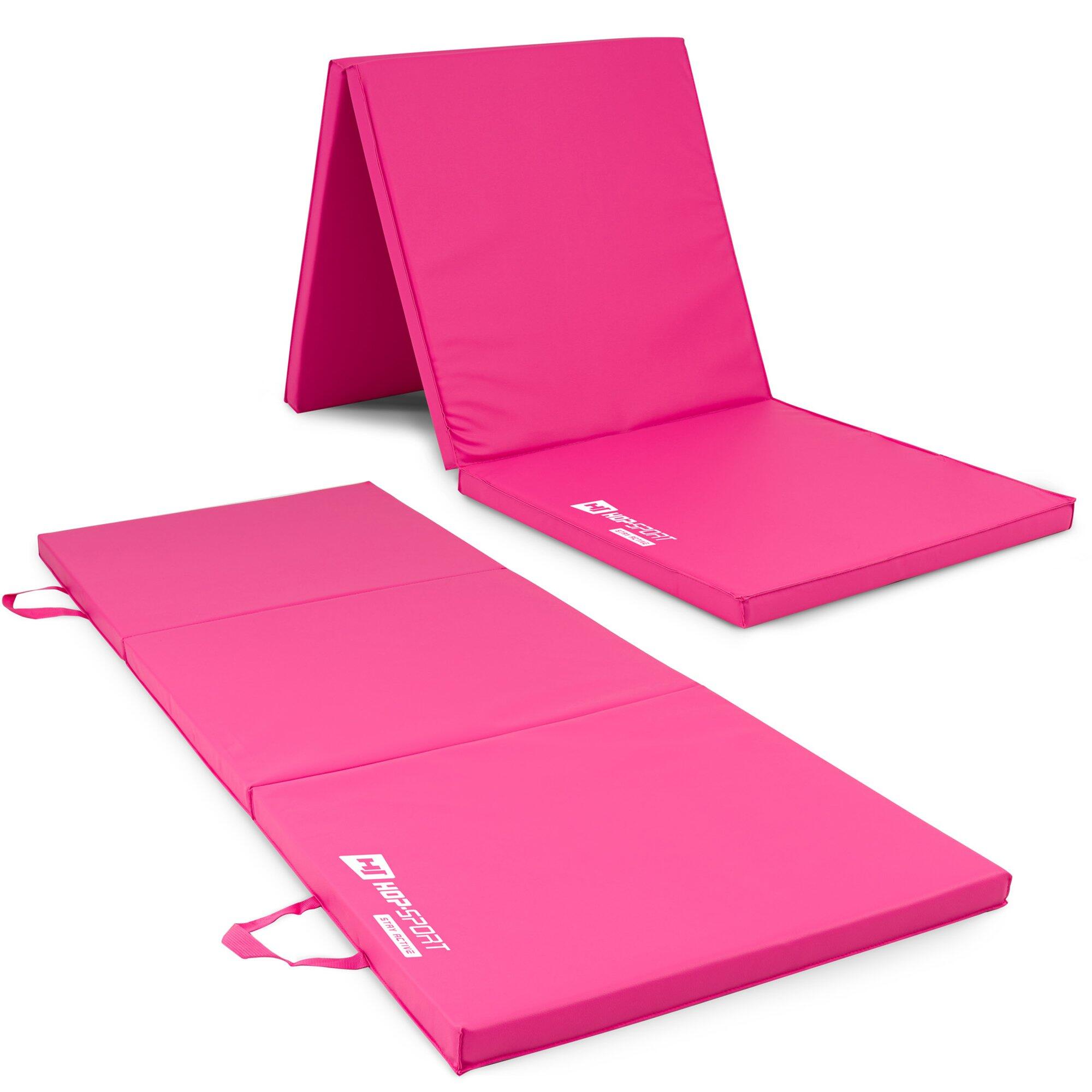 Tappetino- Materasso da ginnastica pieghevole morbido 4cm - rosa 6/7