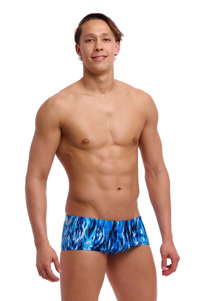 Funky Trunks Wing Streak Classic Swim Trunks - Blue 6/7