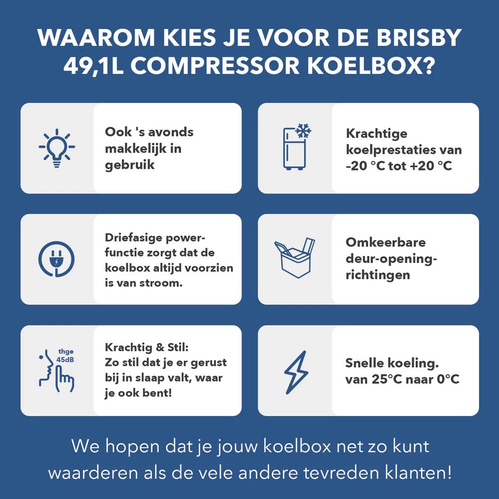 Refroidisseur à compresseur Brisby 49,1 litres 6/7