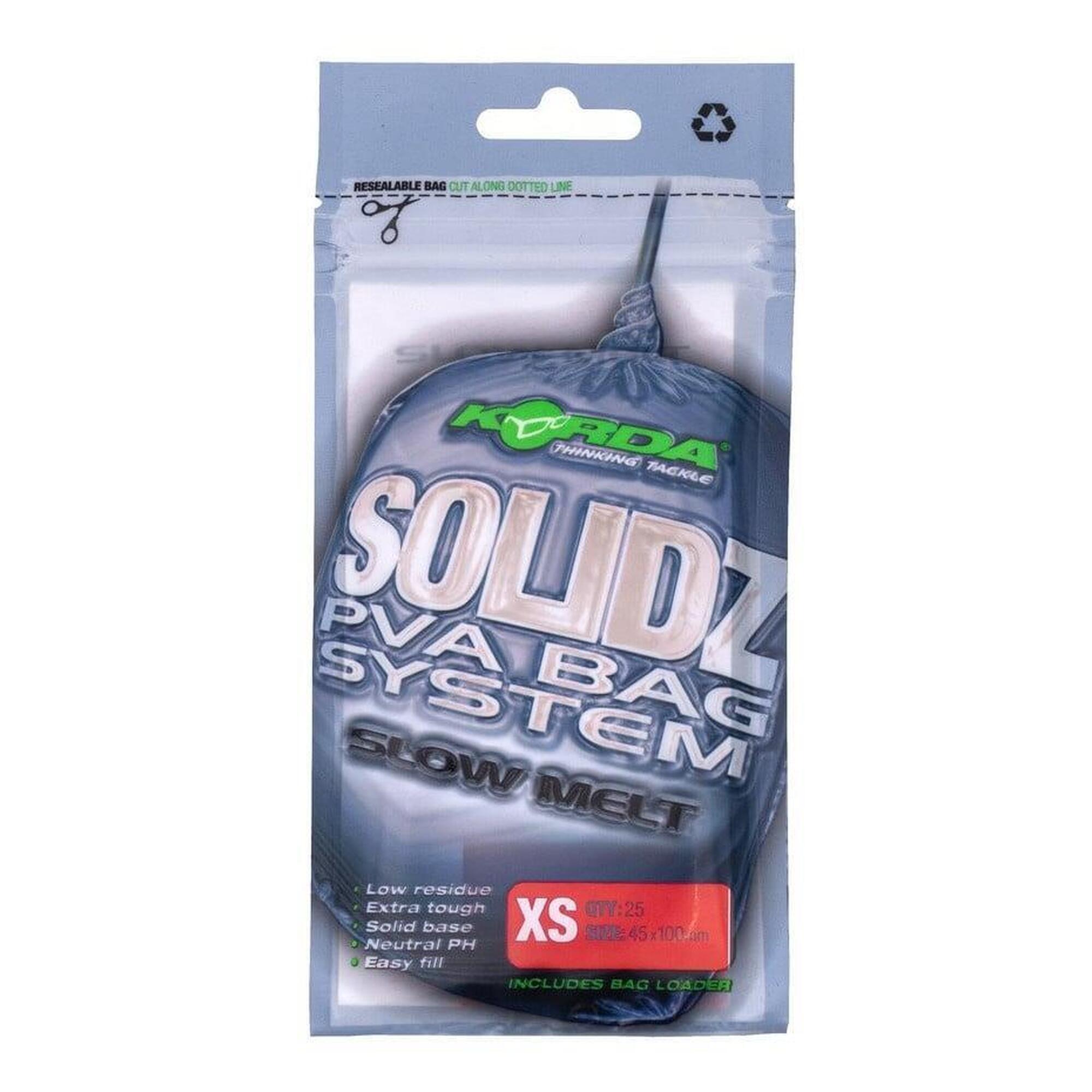 PUNGI PVA XS 55X100MM+INCARCATOR 25 BUC / PLIC, KORDA