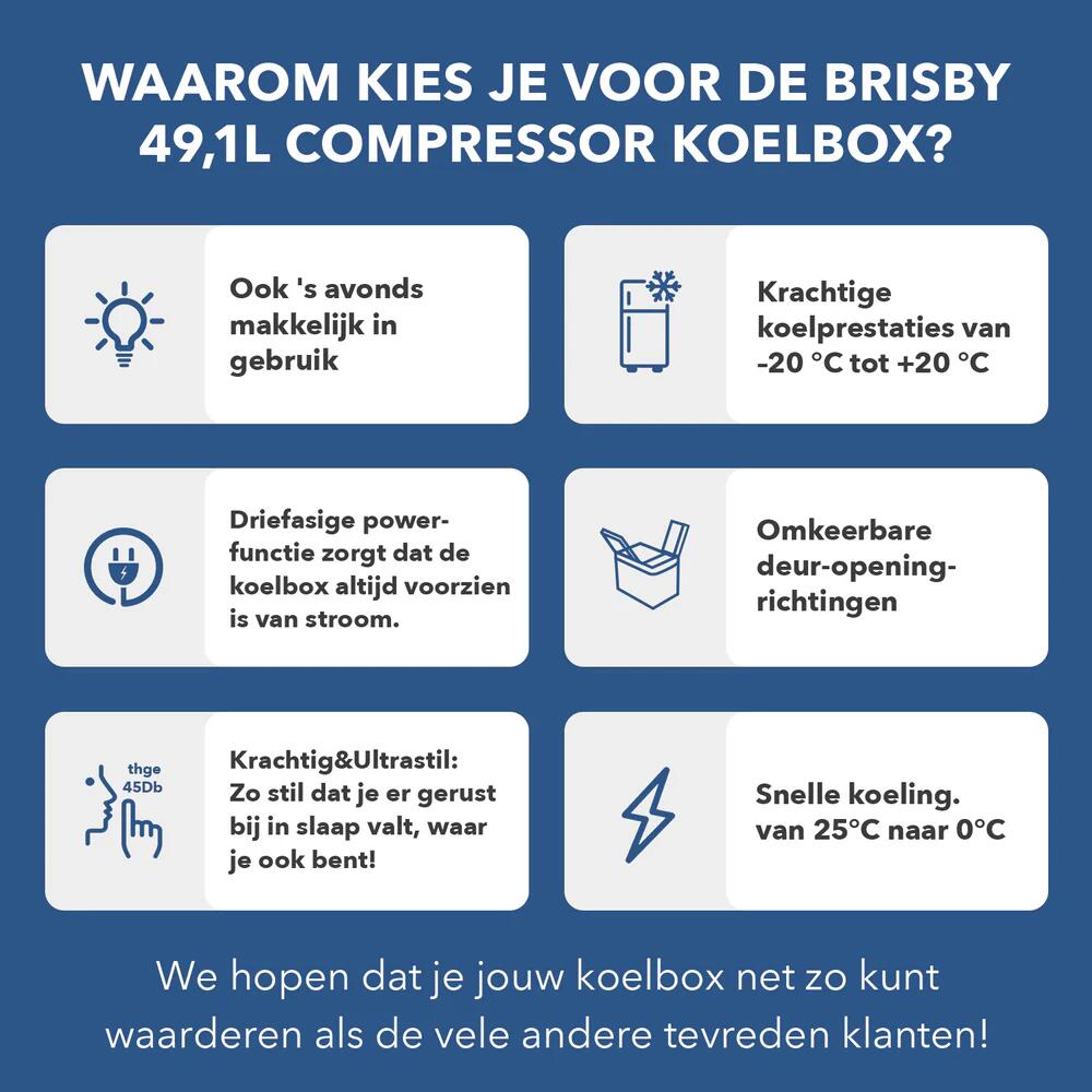 Glacière à compresseur Brisby 58,1 litres 6/7