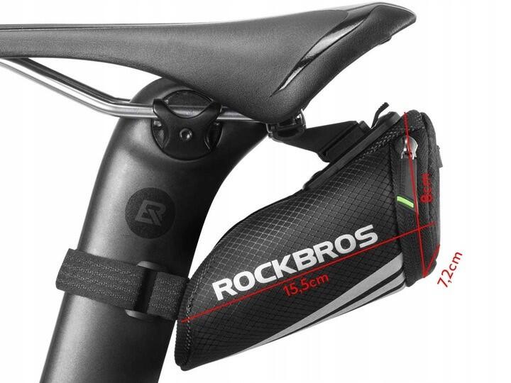 Sakwa pod siodełko rowerowe Rockbros C28BK (0,6l) 4/5