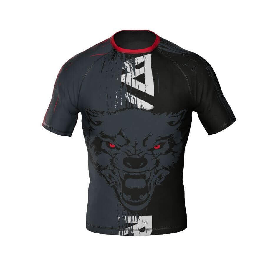 Kompressionsshirt DBX Bushido Wolf Rashguard aus DBX Bushido More Dry Material 2/7