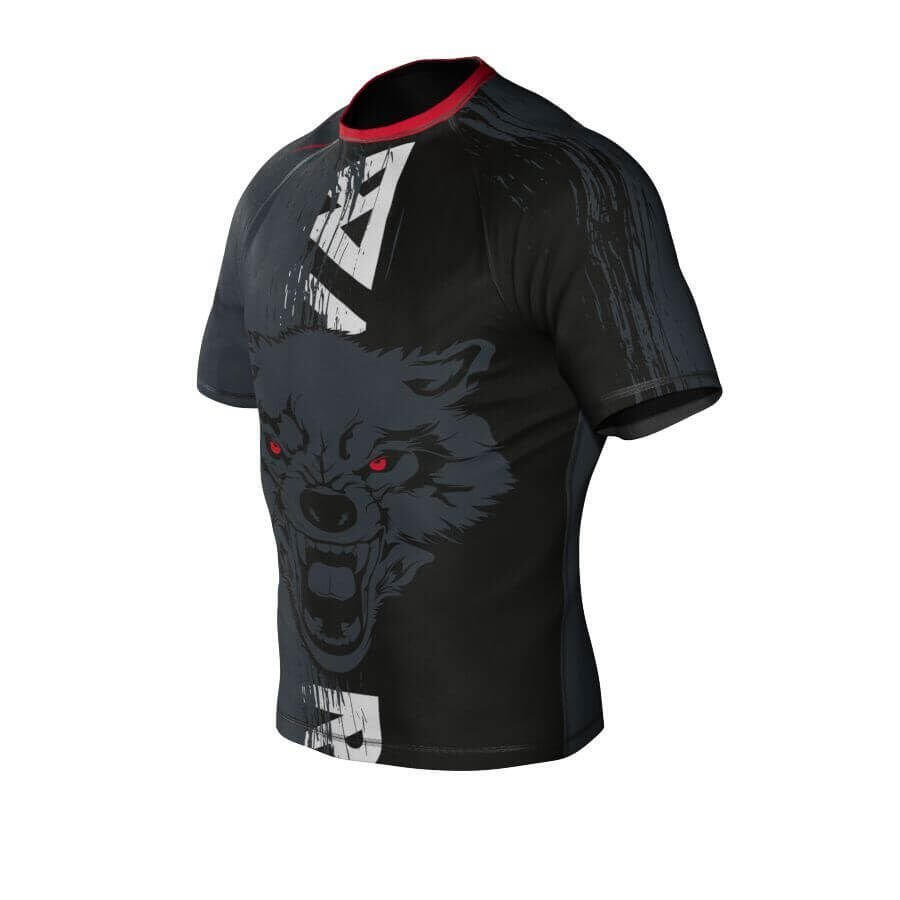 Kompressionsshirt DBX Bushido Wolf Rashguard aus DBX Bushido More Dry Material 3/7