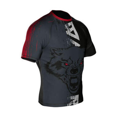 Koszulka kompresyjna Wolf Rashguard powstała z materiału DBX Bushido More Dry