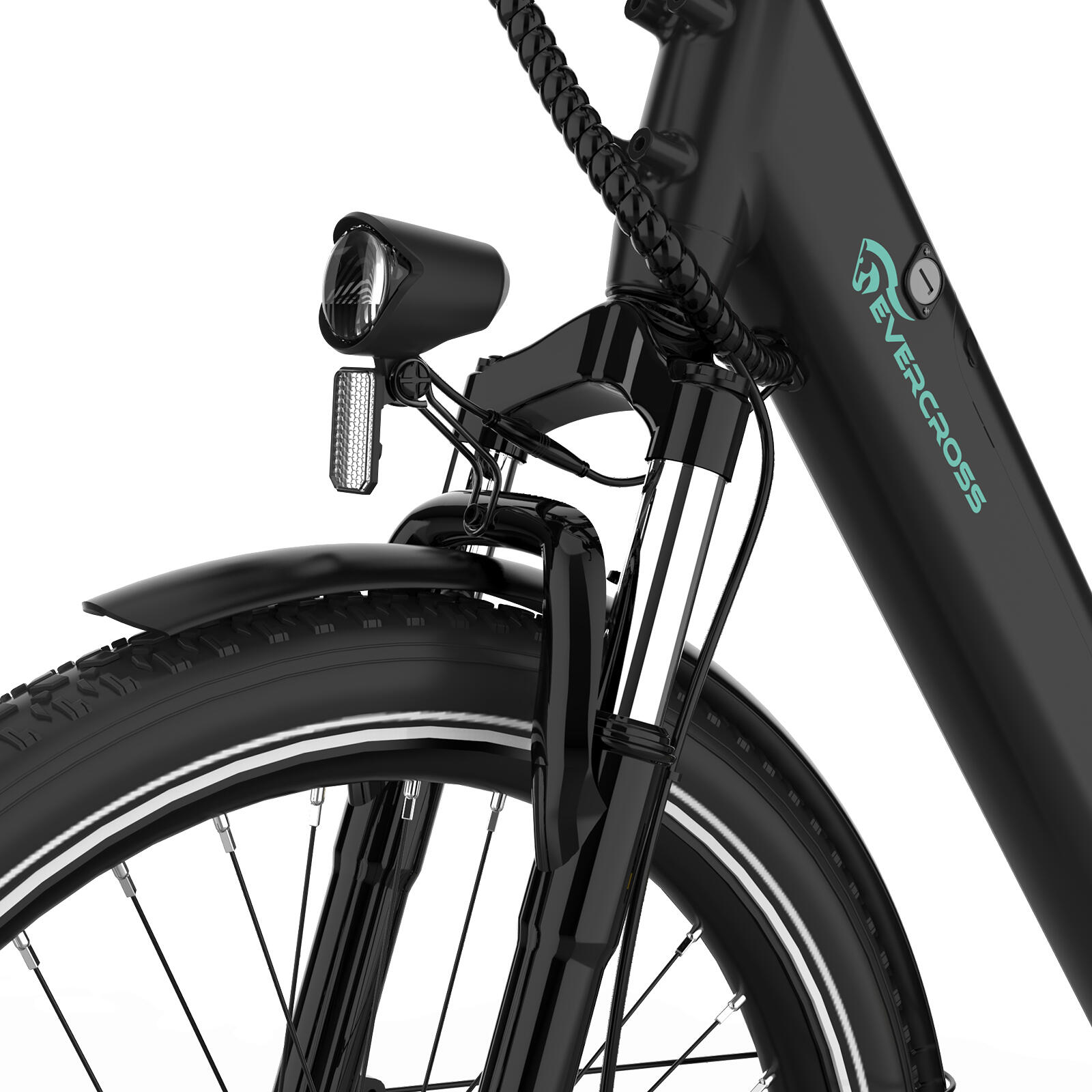 E-Bike City-Elektrofahrrad 27,5 Zoll Allround-Fully 36V13A APP EVERCROSS-EK18 4/7