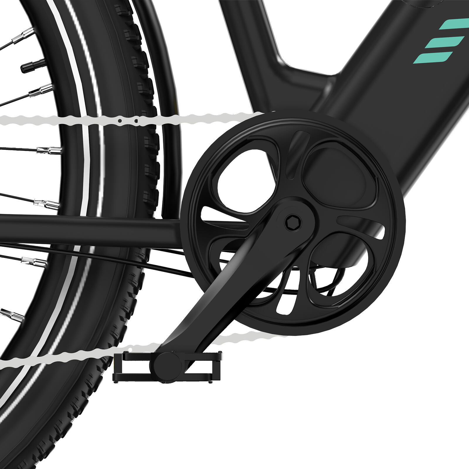 E-Bike City-Elektrofahrrad 27,5 Zoll Allround-Fully 36V13A APP EVERCROSS-EK18 5/7