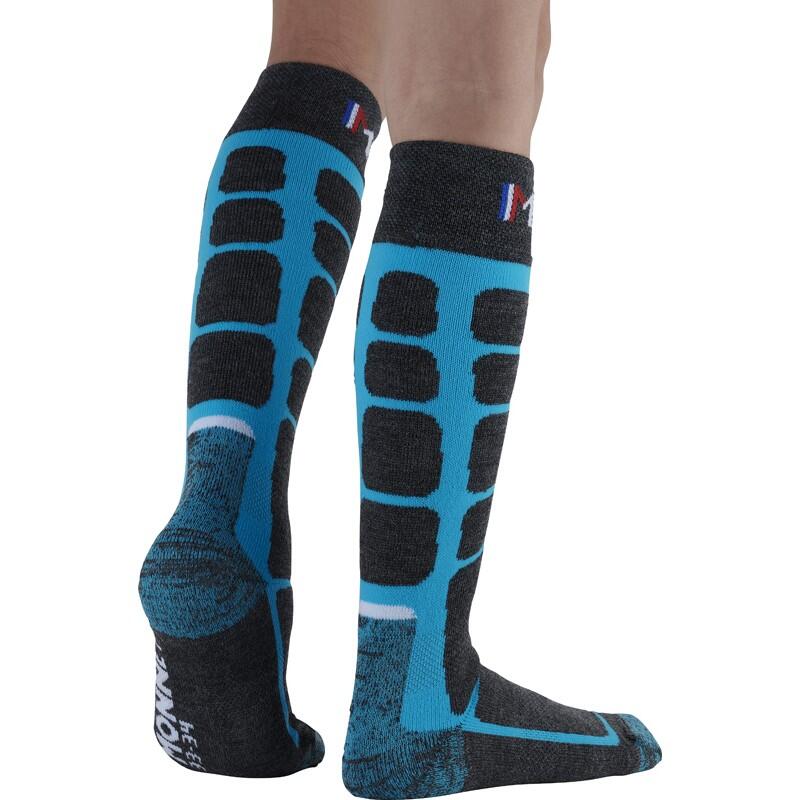 WOOLY JUNIOR - Chaussettes de ski en laine mérinos pour les juniors. 4/5