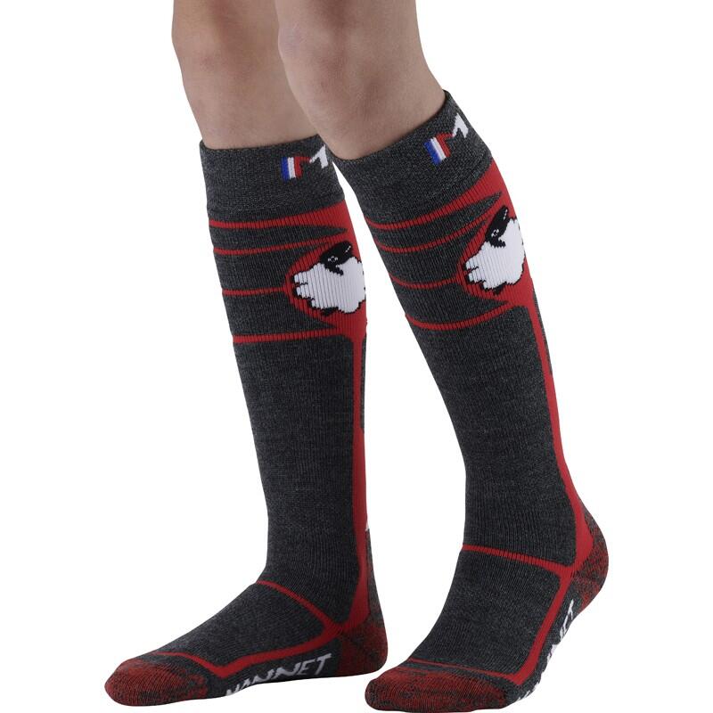 WOOLY - Chaussettes de ski en laine mérinos pour les juniors. 2/5