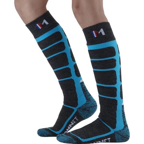 WOOLY JUNIOR - Chaussettes de ski en laine mérinos pour les juniors.