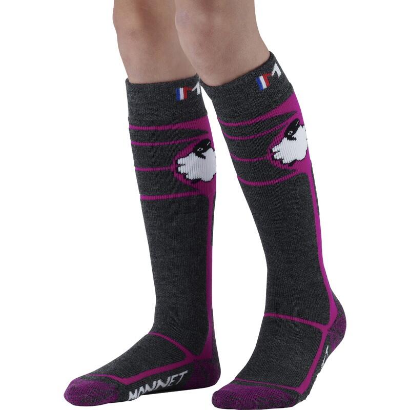 WOOLY - Chaussettes de ski en laine mérinos pour les juniors. 2/5
