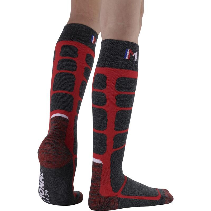 WOOLY JUNIOR - Chaussettes de ski en laine mérinos pour les juniors. 4/5