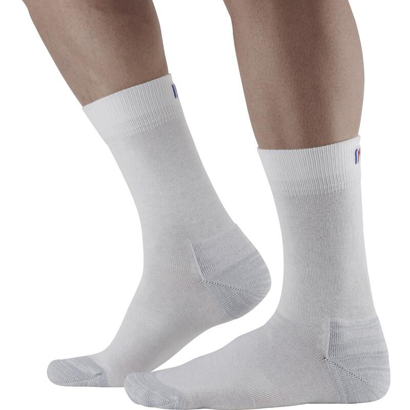 Monnet - Chaussettes De Ville En Coton Bio. - Chaussettes - Blanc - 39/42 - Decathlon