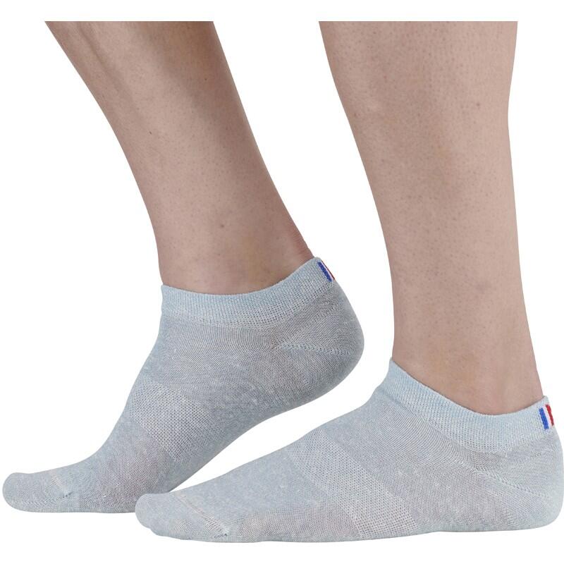 Monnet - Invisibles En Lin Et Coton - Chaussettes - Bleu - 35/38 - Decathlon