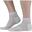 Chaussettes basses en lin et coton.