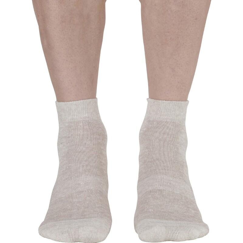 Chaussettes basses en lin et coton. 3/5