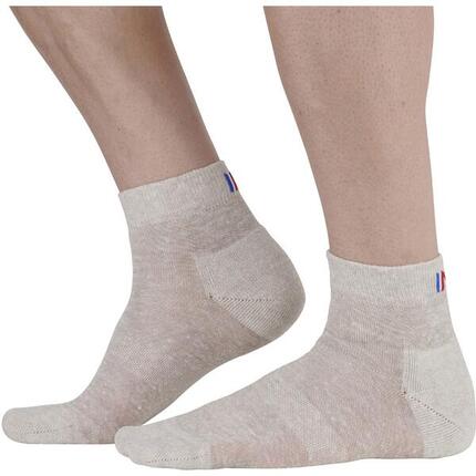 CHAUSSETTES BASSES EN LIN ET COTON