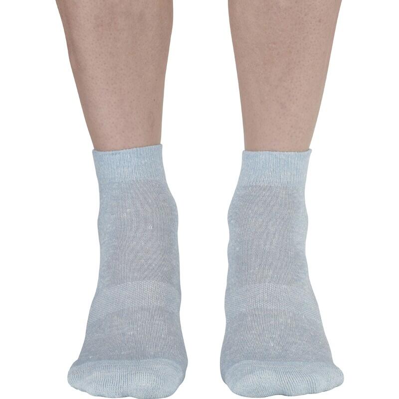 Chaussettes basses en lin et coton. 3/5