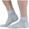 Chaussettes basses en lin et coton.