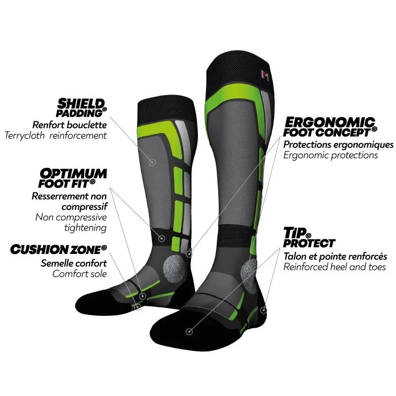 BACKSIDE - Chaussettes de ski fines. Protection thermique. 5/5