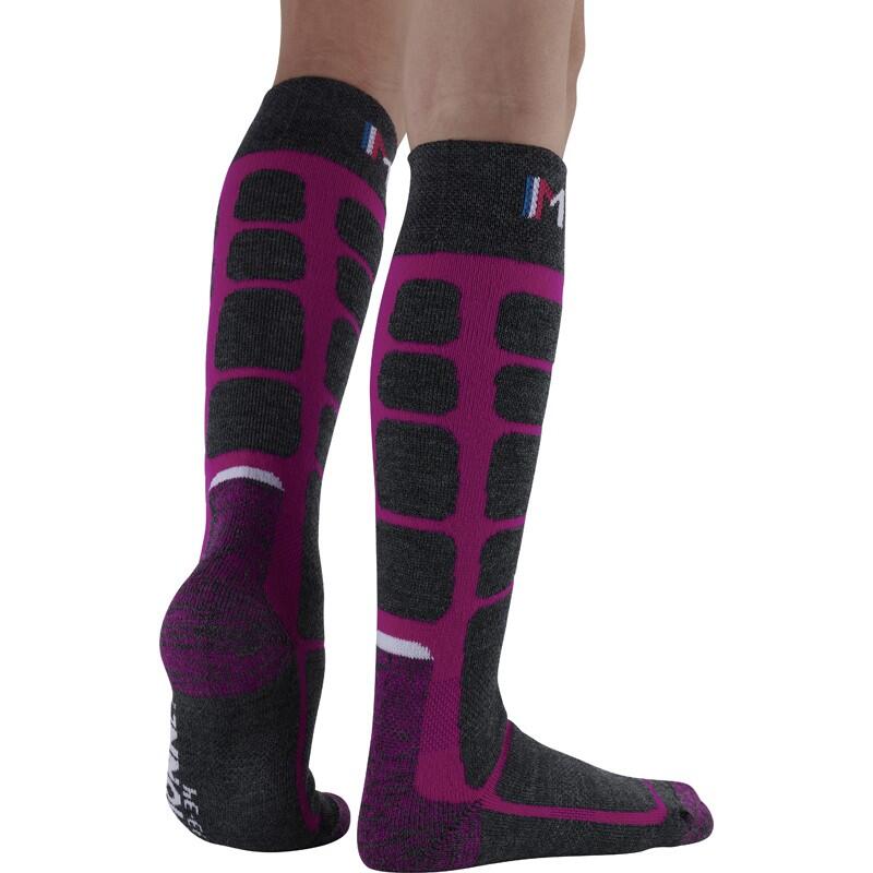 WOOLY JUNIOR - Chaussettes de ski en laine mérinos pour les juniors. 4/5